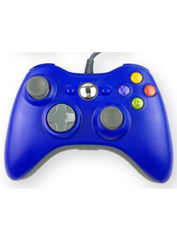 Геймпад проводной Controller Blue (Синий) (Xbox 360)